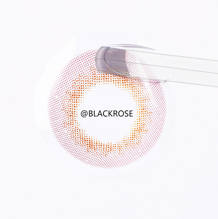 Blackrose Sweet Luxe粉月抛美瞳实物图