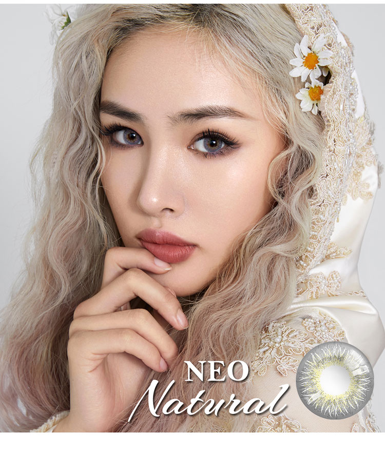 NEO Natura星络灰美瞳模特配戴效果图