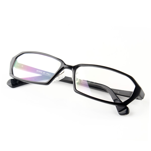 AIKUSTE哑光黑色铝镁全框配近视眼镜框架ak8103